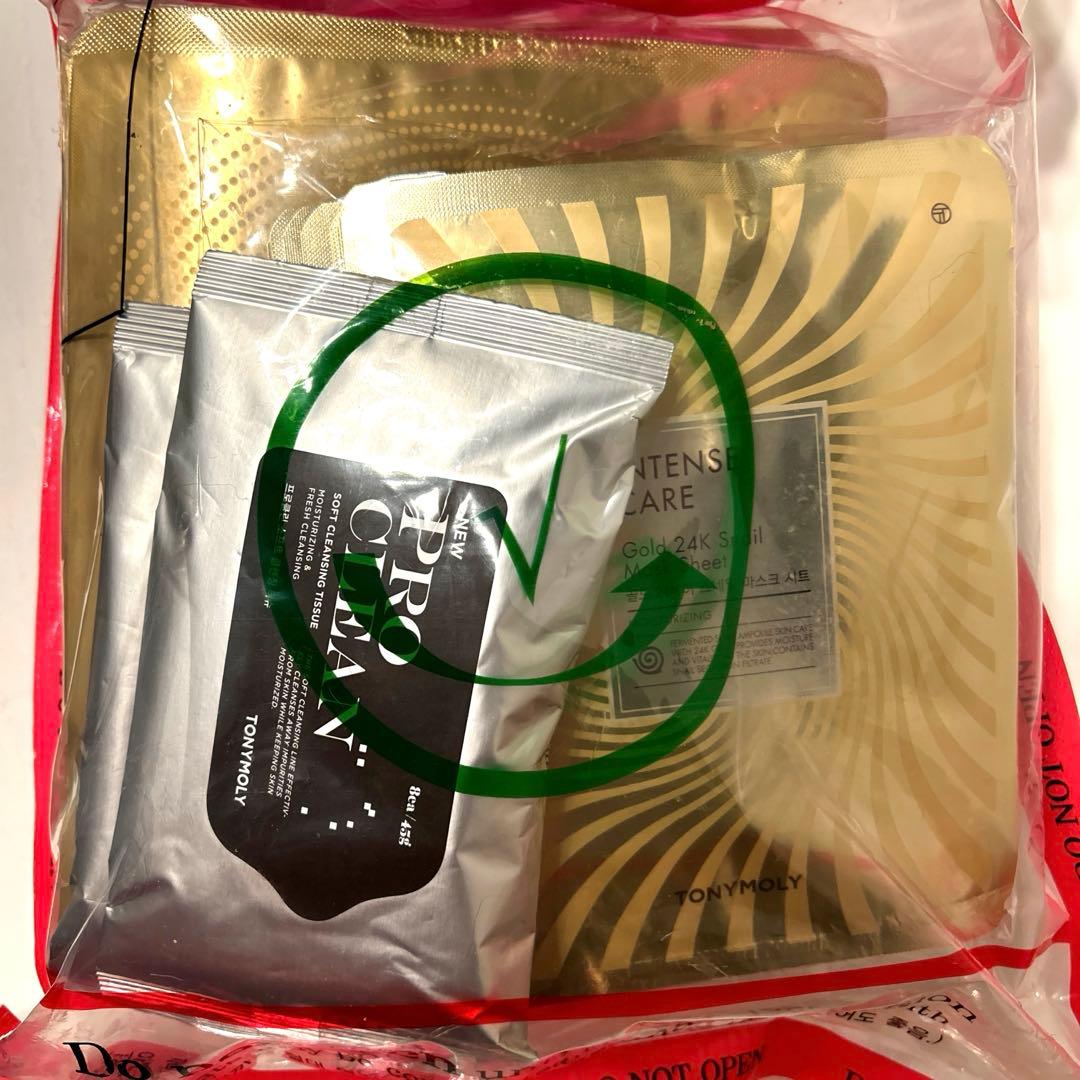 【正規品・未開封】TONYMOLY Gold 24K Snail マスク セット TONYMOLY Intense Care Gold 24K Snail 3pcs Gift Set Toner Emulsion