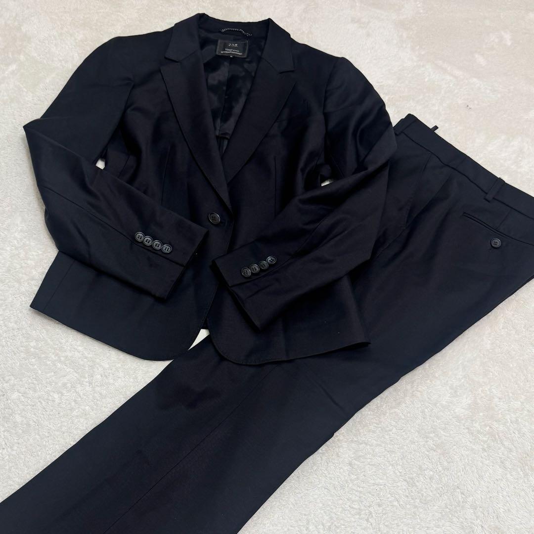 【未使用】 23区 TESSUTI BAHARIYE 高級生地 パンツスーツ
