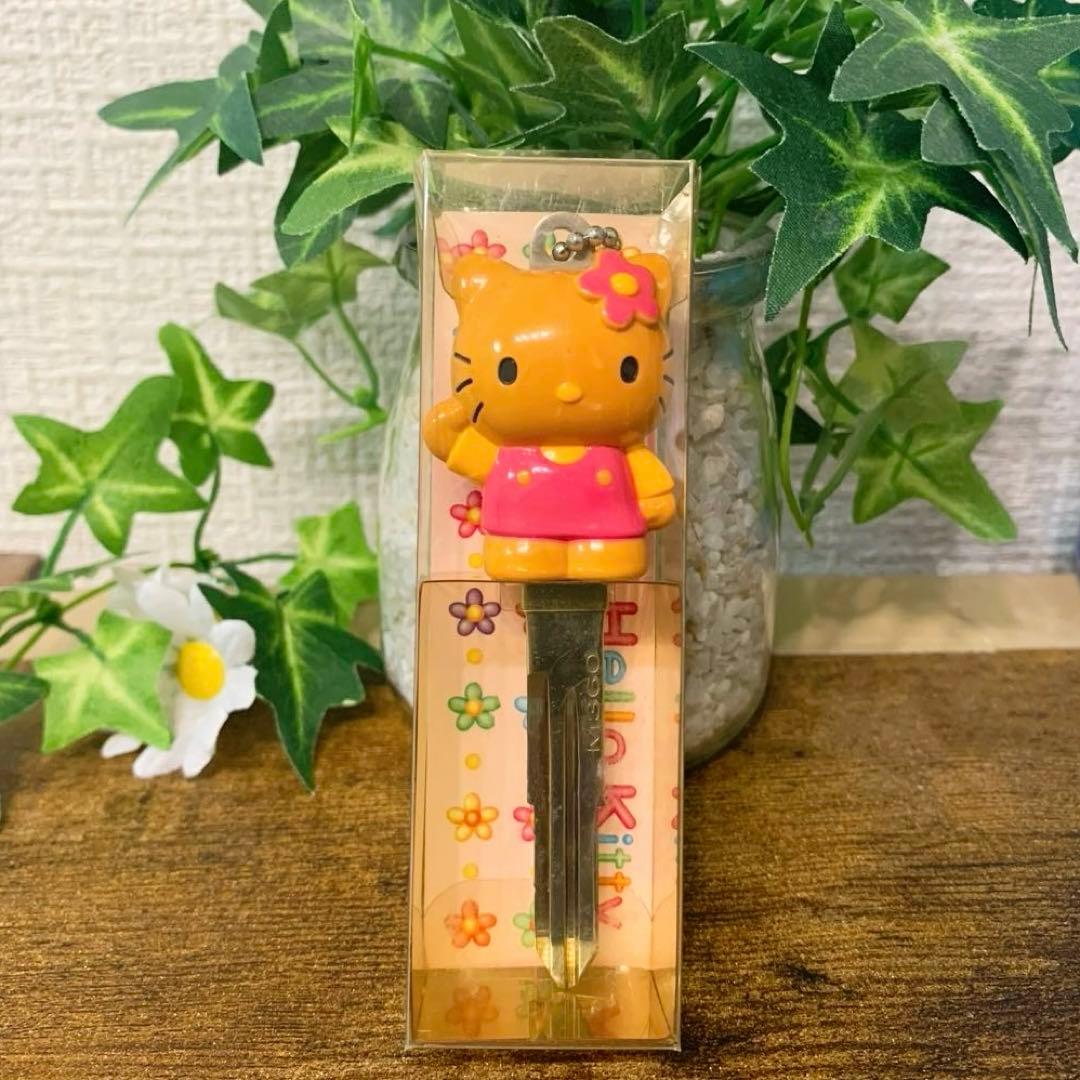 当時物　日焼け　カオハナ　ハローキティ　マスコット　入手困難　ボールチェーン