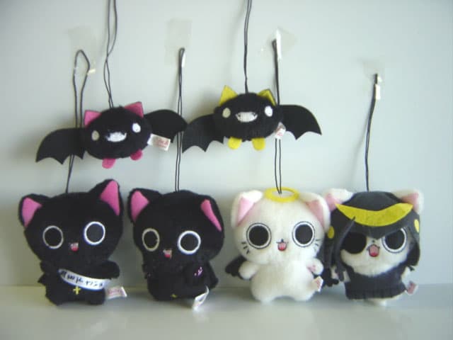 ♯Hom14ATにゃんぱいあマスコットコレクション2全5種 鴻池剛と猫のぽんた ニャアアアン! カプセルラバーマスコット