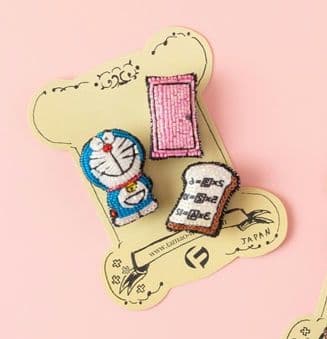 ドラえもん 刺繍ブローチ 藤子不二雄ミュージアム tamaoworld - メルカリ