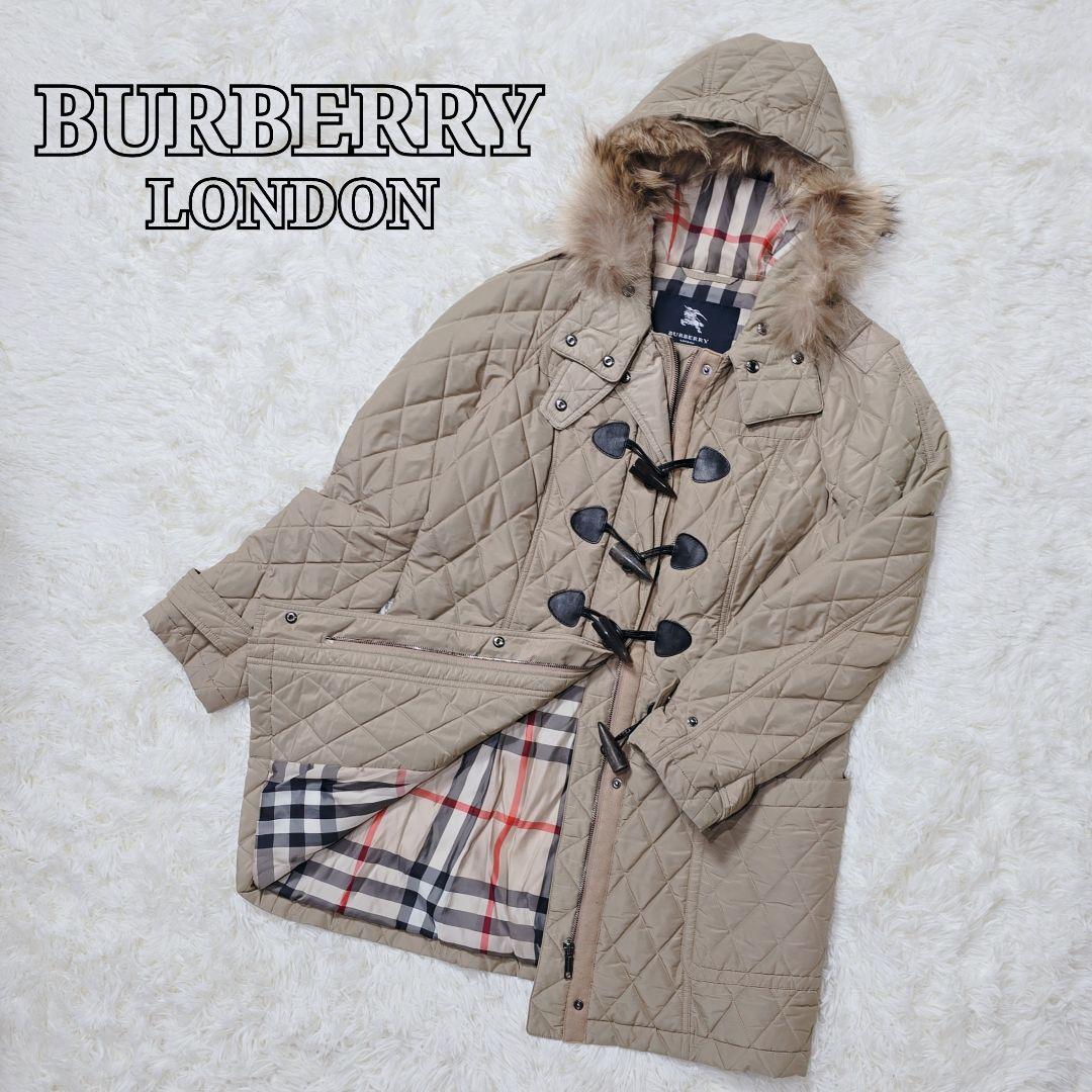 バーバリーロンドン 2way キルティング ダッフルコート 2XL ノバチェック