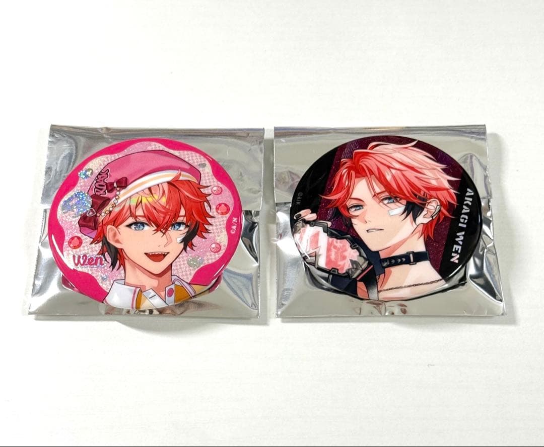 にじさんじ ぎゃうるふ 缶バッジ 赤城ウェン 2点 - メルカリ