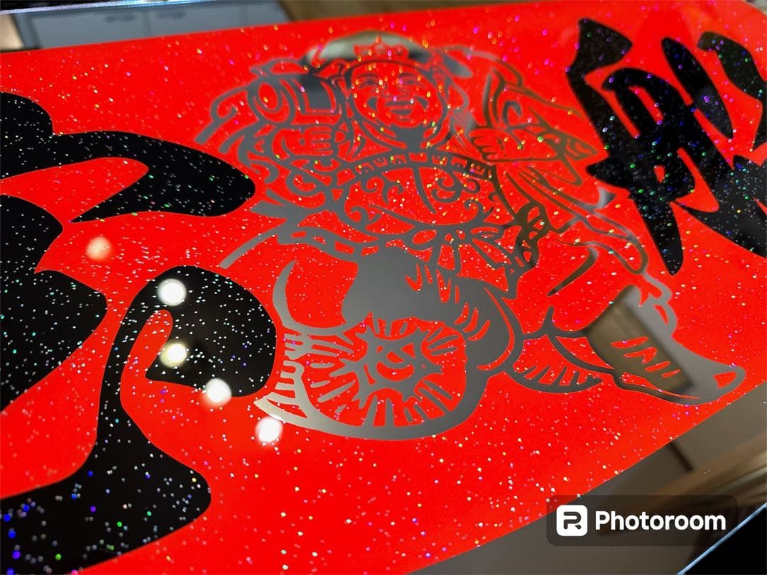 ふそう スーパーグレート 安全窓 プレート ミラー ラメ デコトラ