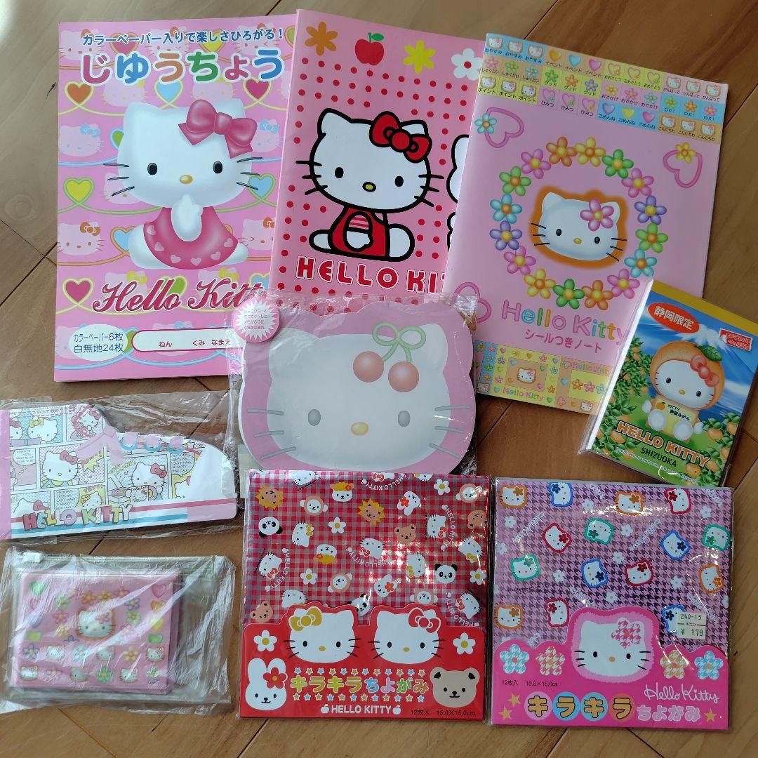 新品】ハローキティ 文房具セット キラキラちよがみ ノート メモ帳