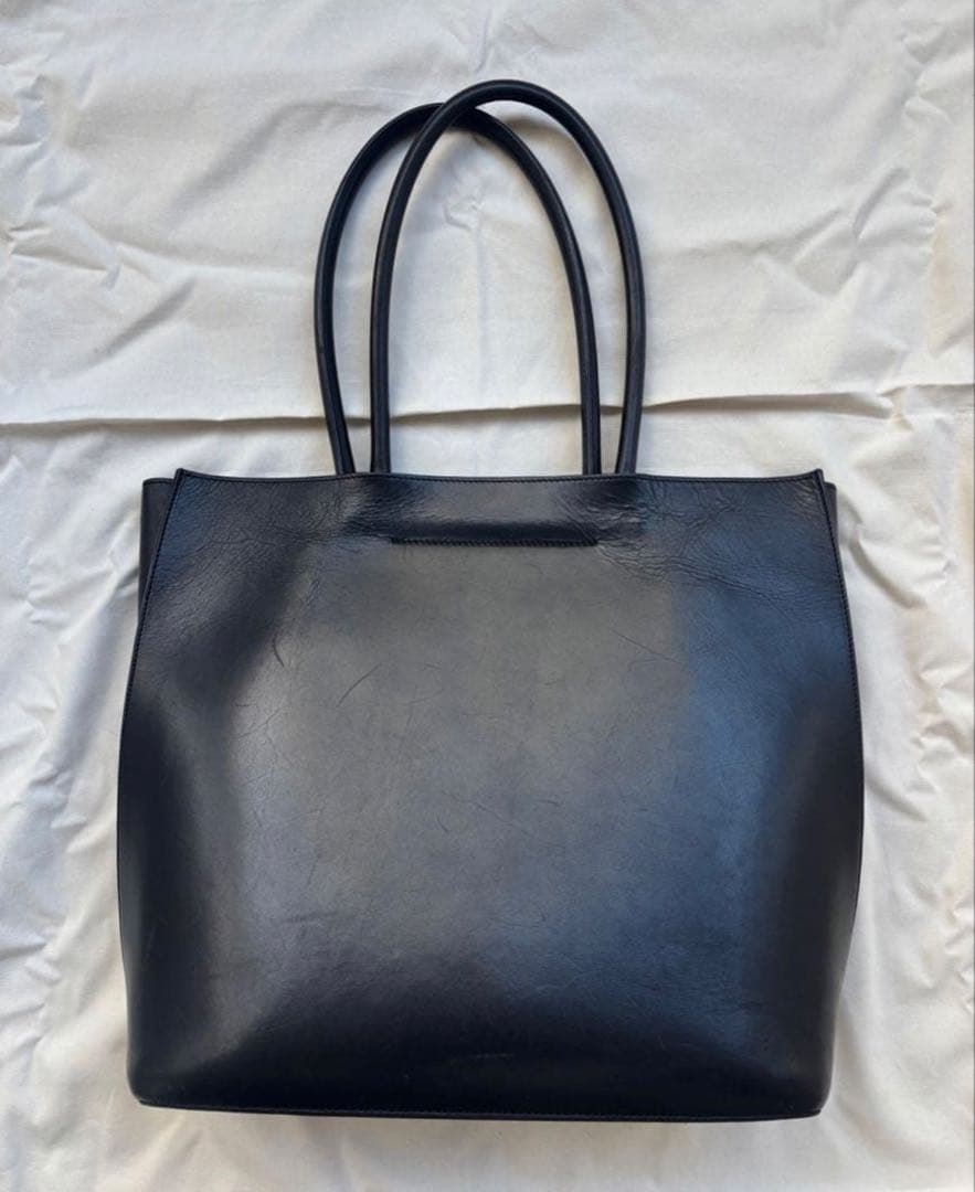 土屋鞄 ブラックヌメ トートバッグ