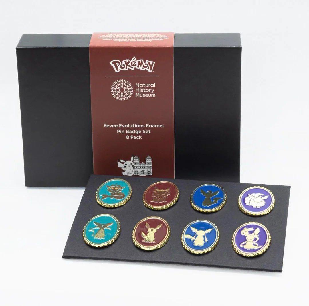 自然史博物館　ポケモン　イーブイ　ピンバッジセット