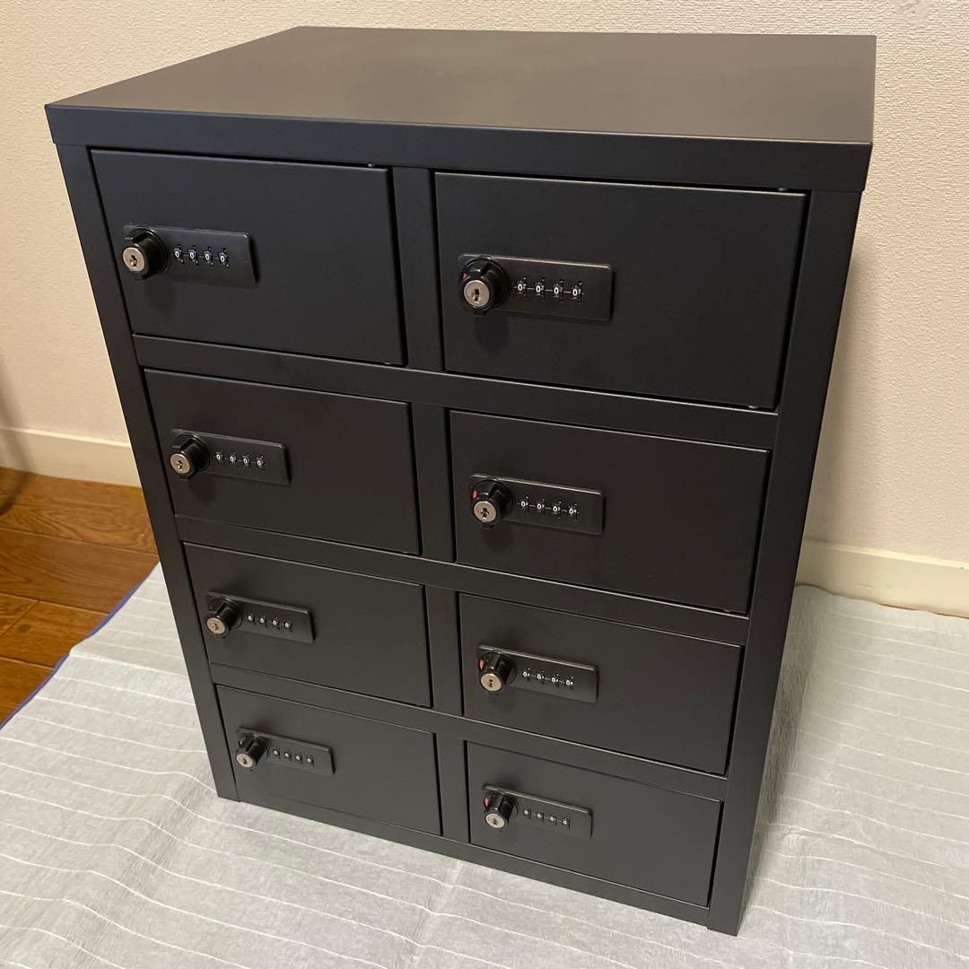 Netforce NSAFE 8人用ダイヤル錠ロッカー　※鍵無し