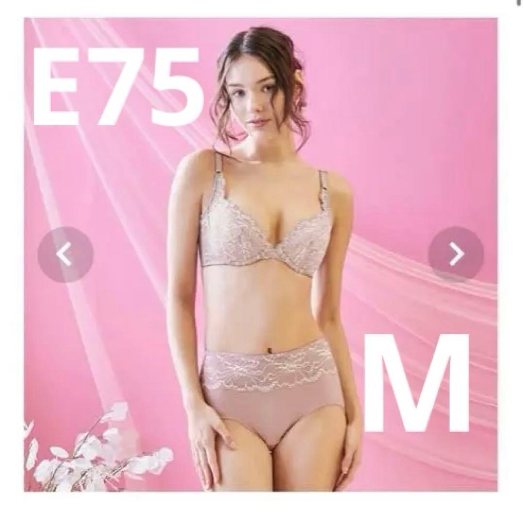 【本日値下げ】E75 レース装飾 ブラジャーショーツセット 脇高編レースブラジャーショーツセット（トリンプ） 通販【ニッセン】