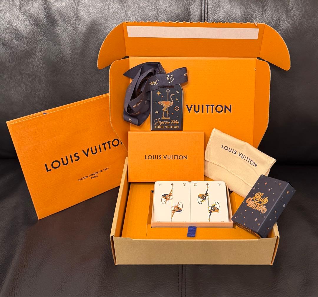 fuu様用　LOUIS VUITTON トランプセット BOX リボン タグ付き ルイヴィトン空箱 マグネット式 ギフトボックス LOUIS VUITTON リボン
