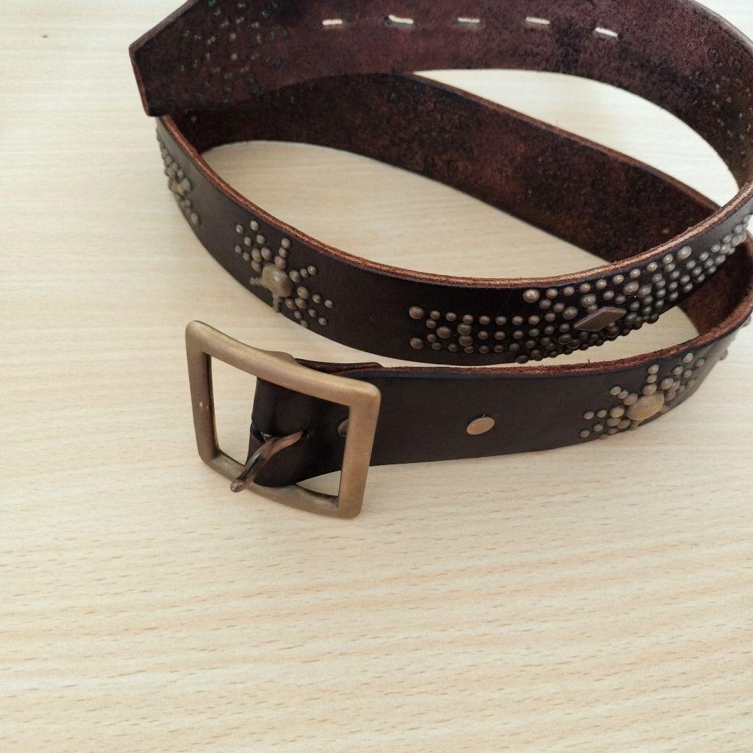 HTC HOLLYWOOD スタッズ付きレザーベルト