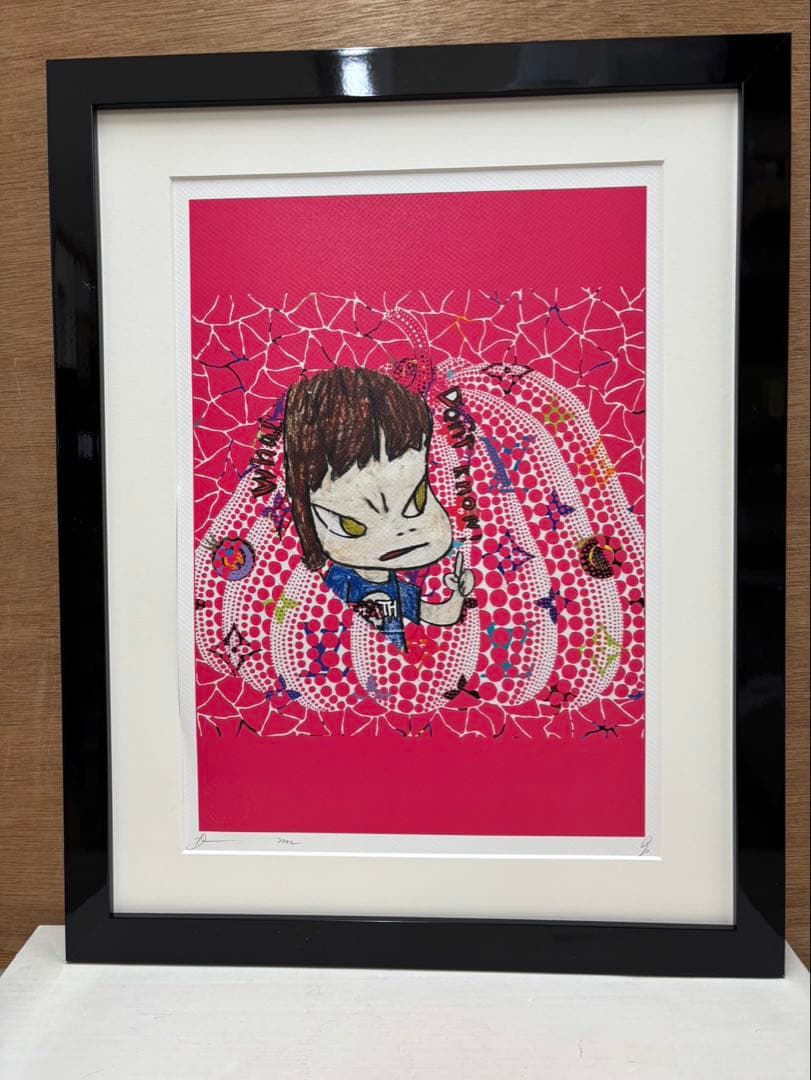 奈良美智、草間彌生 アートポスターコラボ 世界限定100枚 限定アート