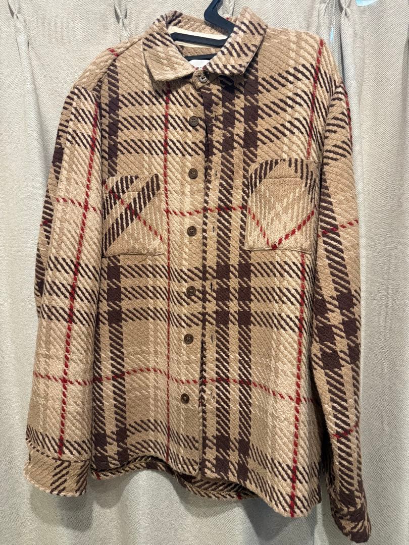 wax london チェック柄ネルシャツ Lサイズ