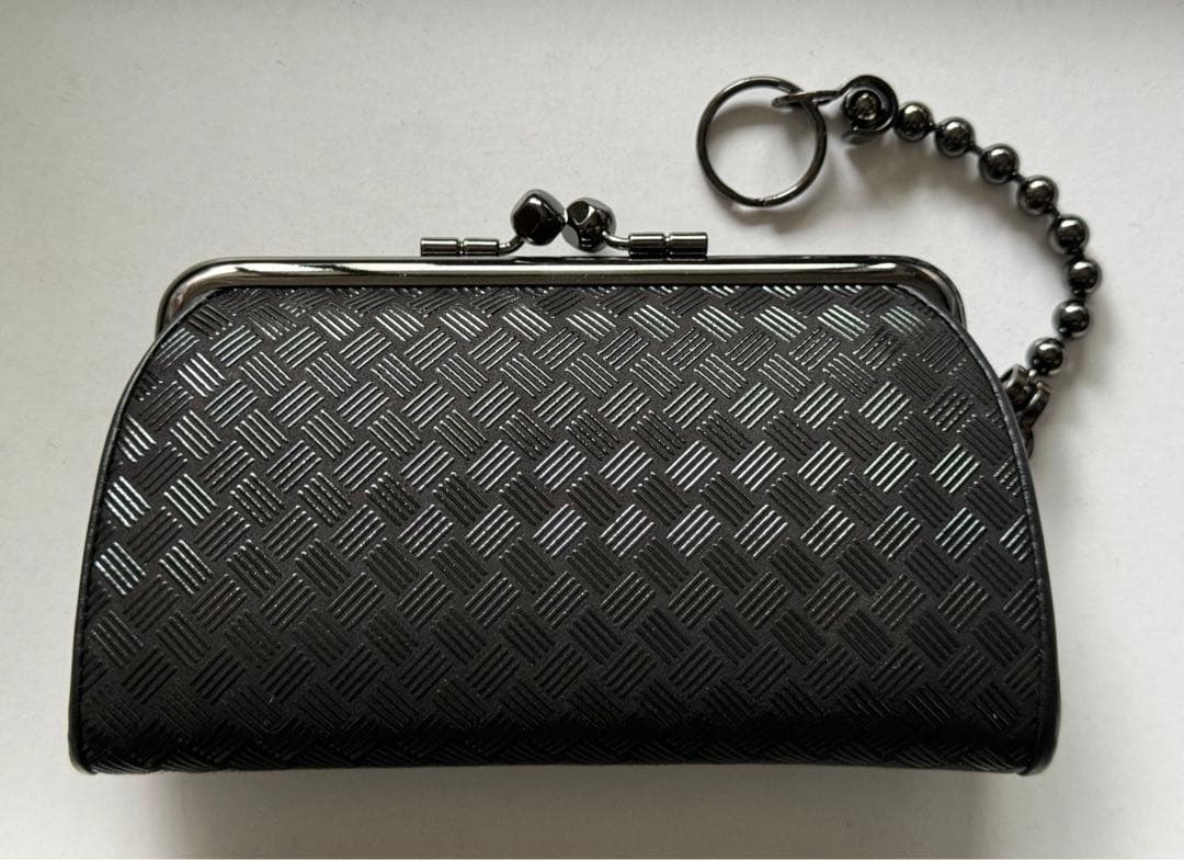 R*o様 特価JAM  MADEコラボ限定　印傳屋ブラック編み込がま口財