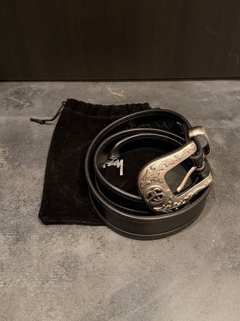 小物 stussy SS-LINK COWBOY BELT Buy Stussy SS-Link Cowboy Belt 'Black' - 135193 BLAC | GOAT