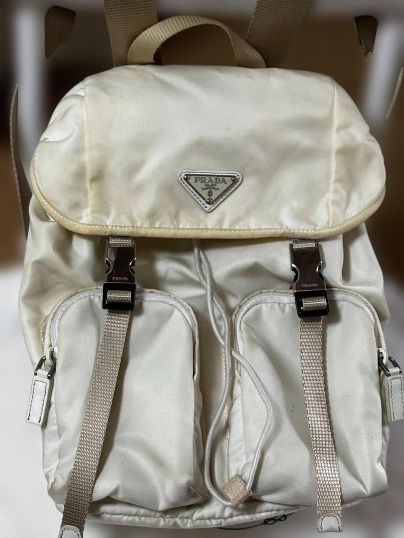 PRADA ホワイト ナイロン バックパック PRADA/プラダ_Men通販 | バックパック | バッグ | メンズ | 三越伊勢丹