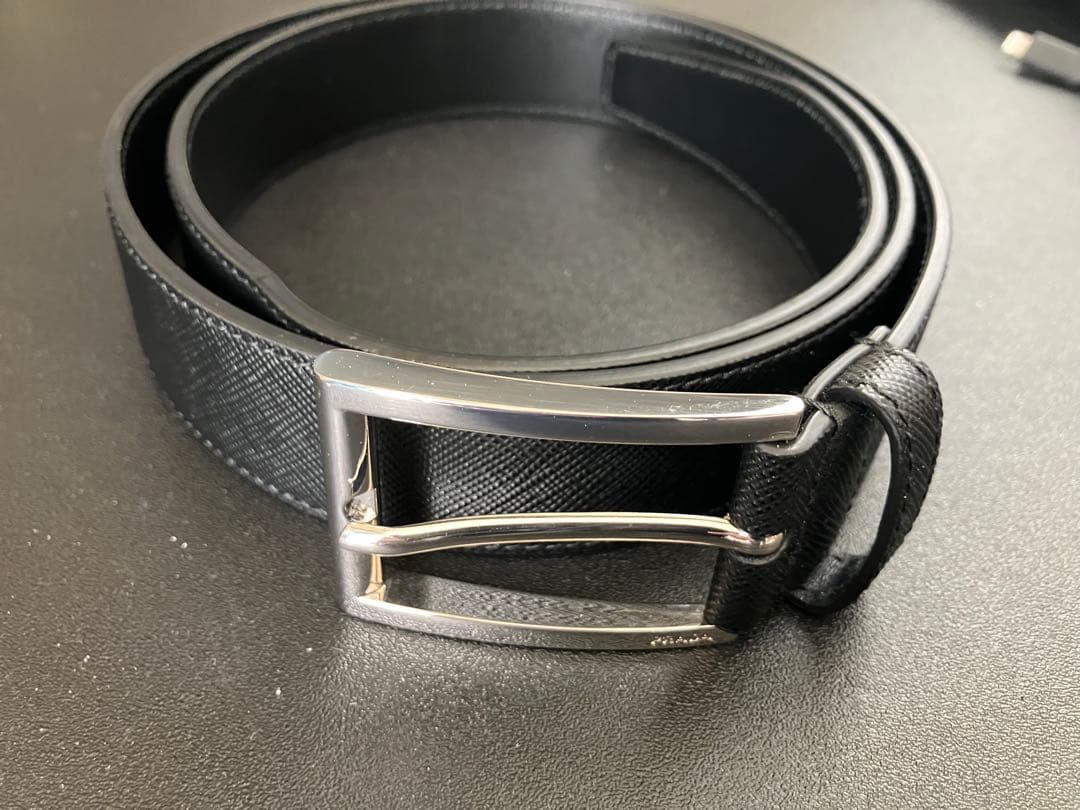Prada サフィアーノレザーベルト 36/90