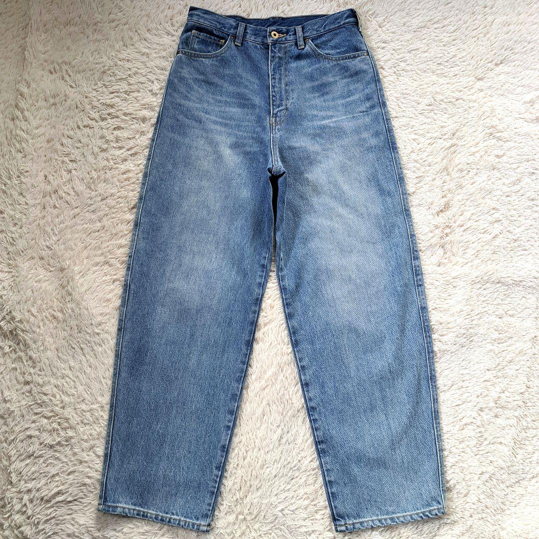 美品 スピックアンドスパン 5 1/2 カーブラインデニム ハイウエスト 29