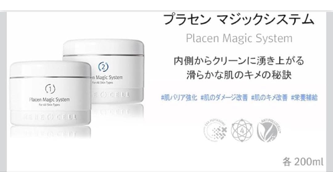 ルネセル プラセン マジックシステム1剤+2剤セット200ml 新品未開封