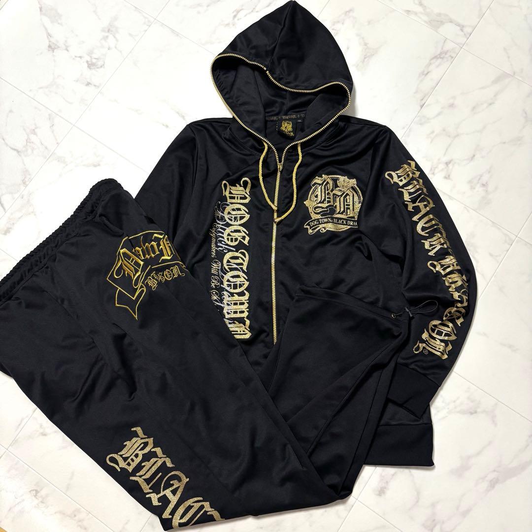 黒龍 y2k 平成 DOGTOWN トラックスーツ セットアップ ジャージ LL