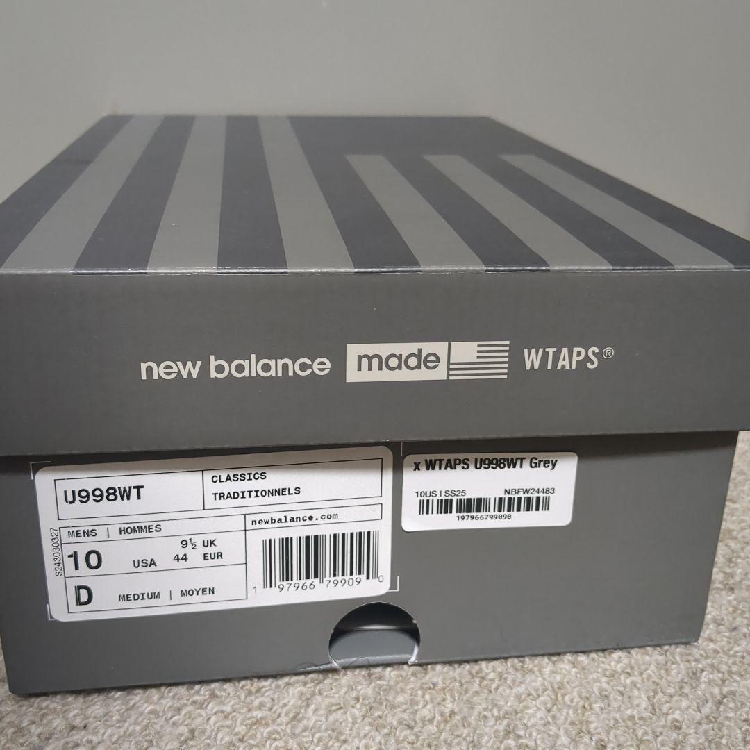 WTAPS × New Balance 998 Gray 28.0cm