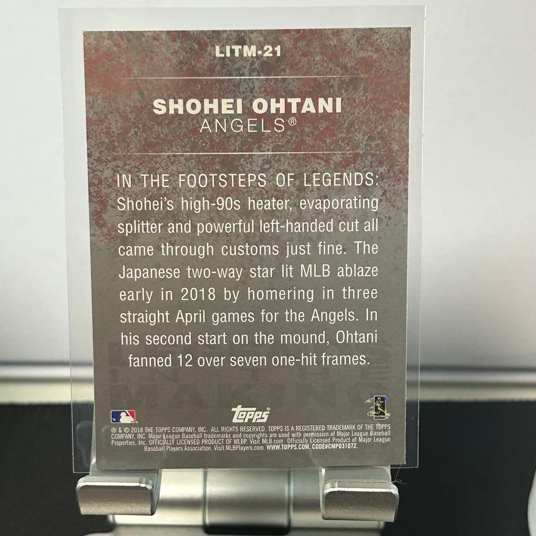 大谷翔平 2018 Topps LITM ブルーパラレル RC 希少 - メルカリ
