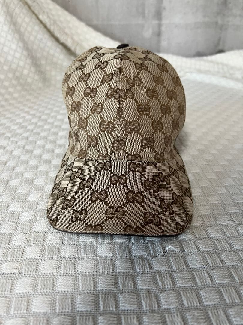 美品グッチGG キャンバス ベースボール キャップ M - メルカリ