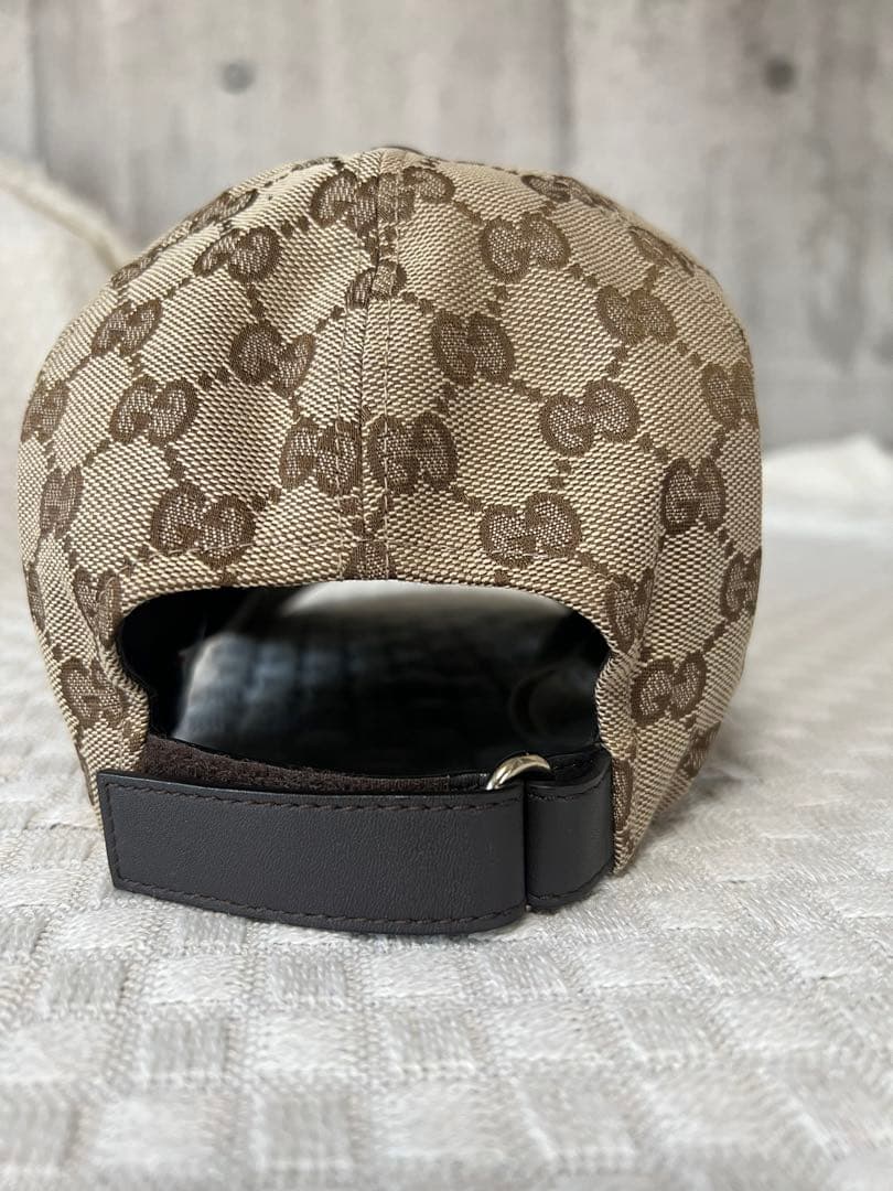 美品グッチGG キャンバス ベースボール キャップ M - メルカリ