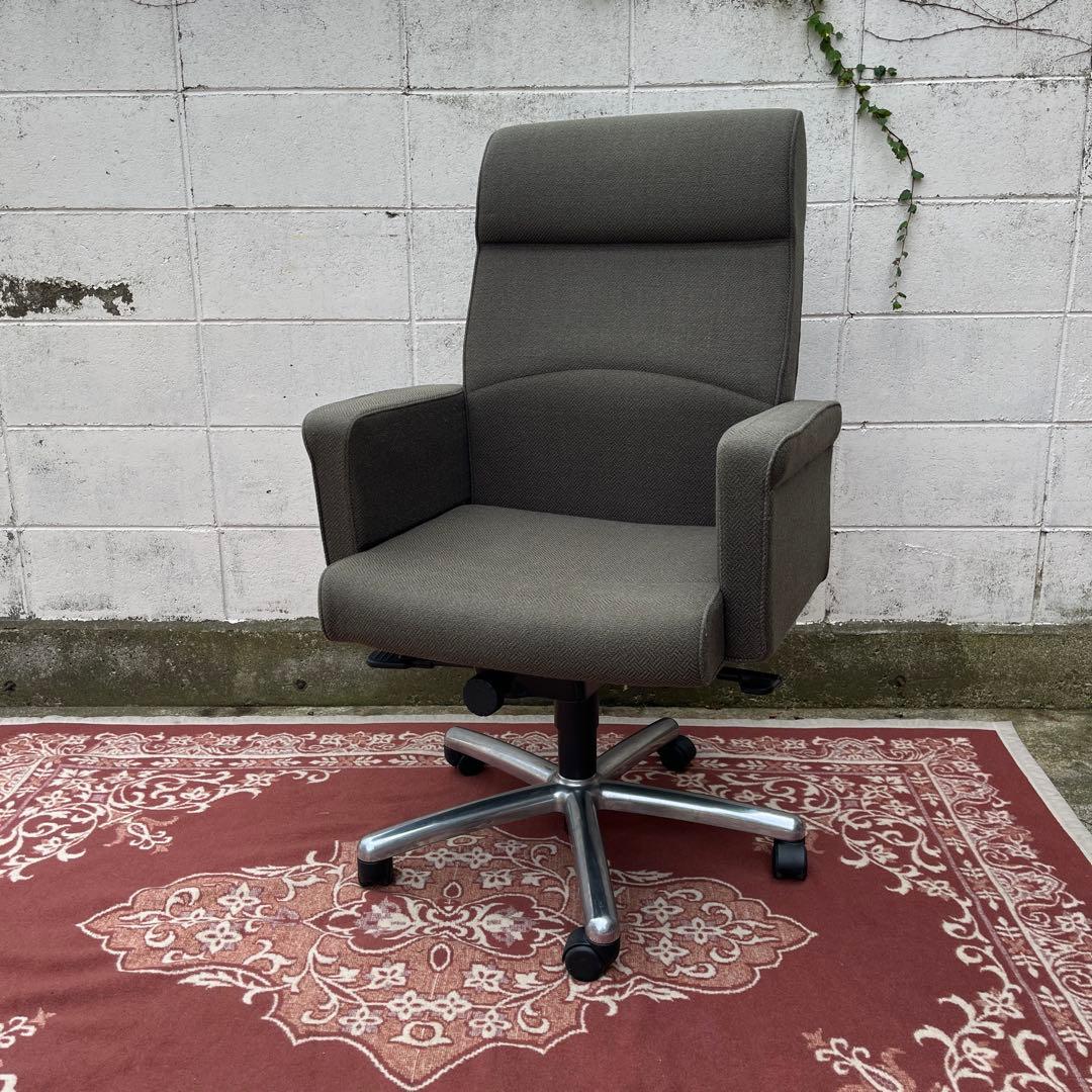 高品質◾️内田洋行 UCHIDA 布張り ハイバックチェア 役員チェア