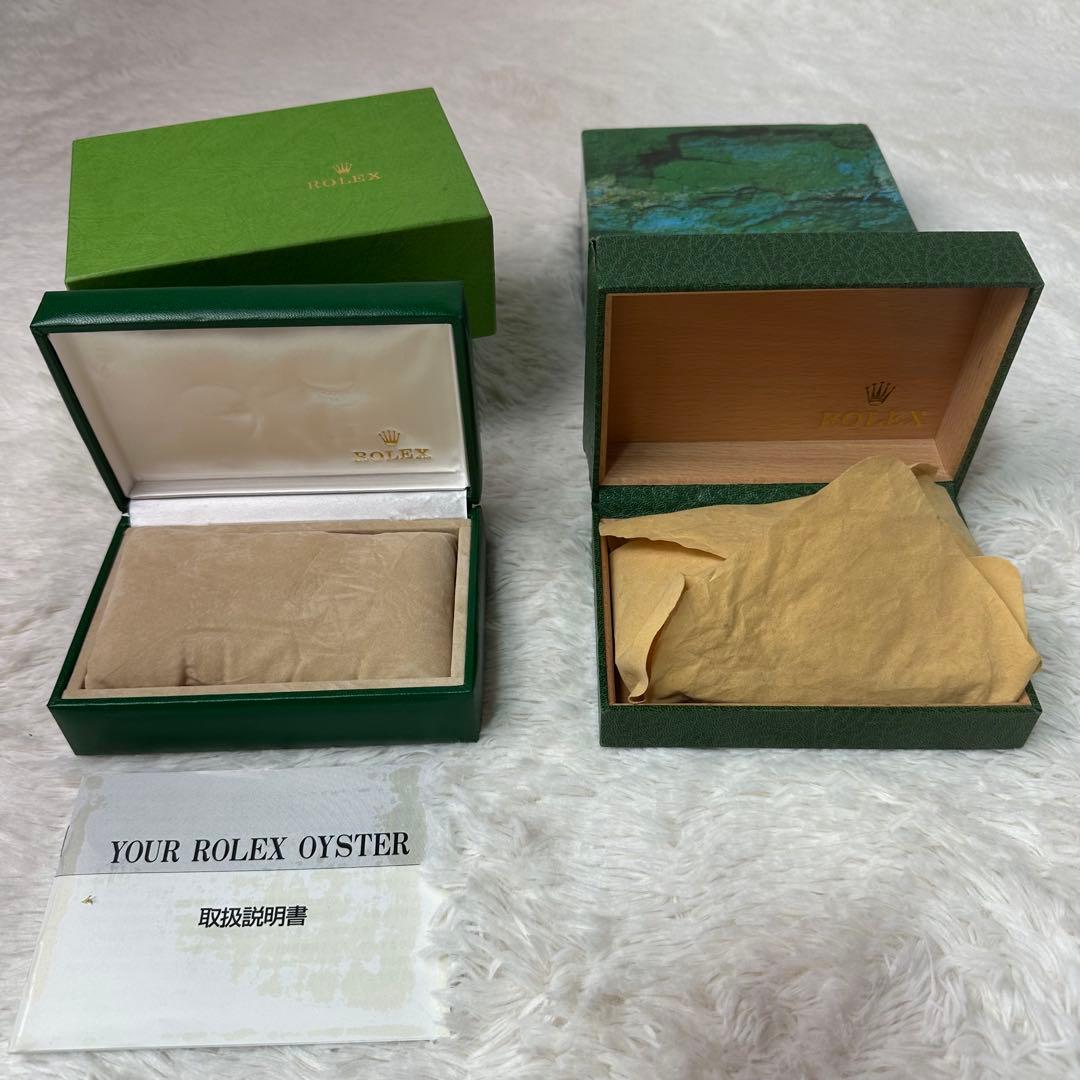 ROLEX 時計用緑色空箱と説明書　2組セット 正規/純正品】ROLEX ロレックス 空箱 BOX ケース 39139 04 緑×グリーン