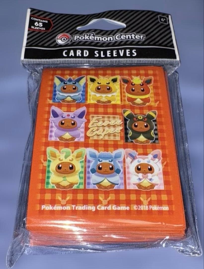 ★スリーブ デッキシールド★海外限定★ポンチョを着たイーブイ 65枚入り デッキシールド『海外/テラスタルイーブイ※』65枚入り【サプライ】{-}