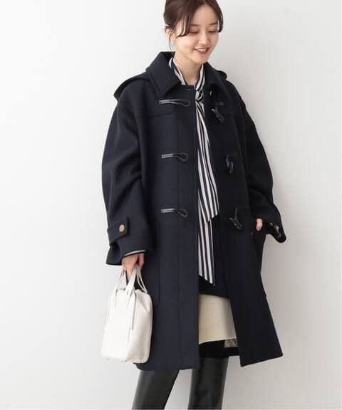 IENA イエナ　コクーンダッフルコート ブラック