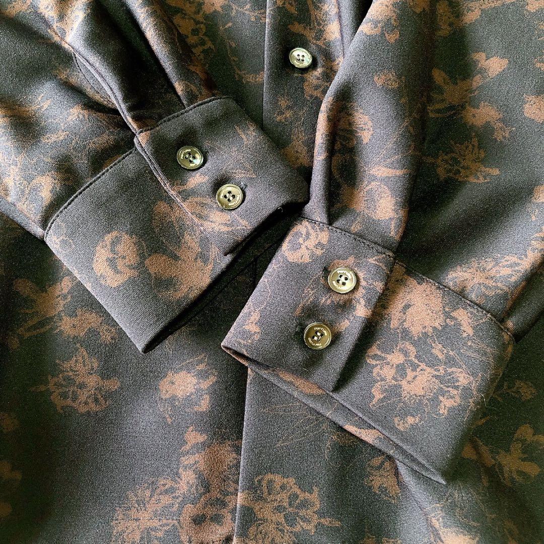 美品】Perfume closet ストレッチシャツ 長袖 総柄 - メルカリ