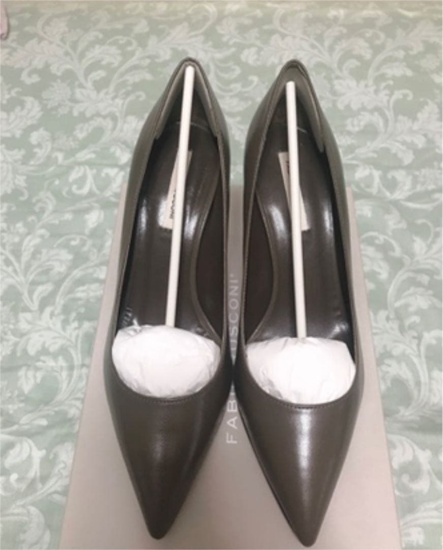 新品　ファビオルスコーニ　本革　スムースパンプス