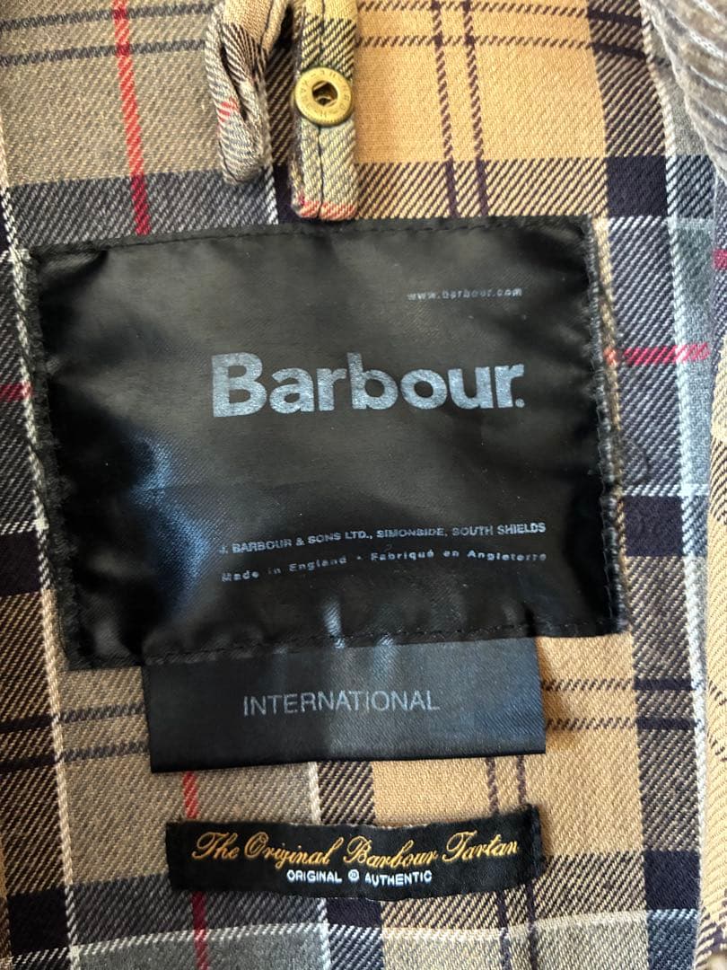 Barbour England製 インターナショナル 3ワラント 英国製 C34 - メルカリ