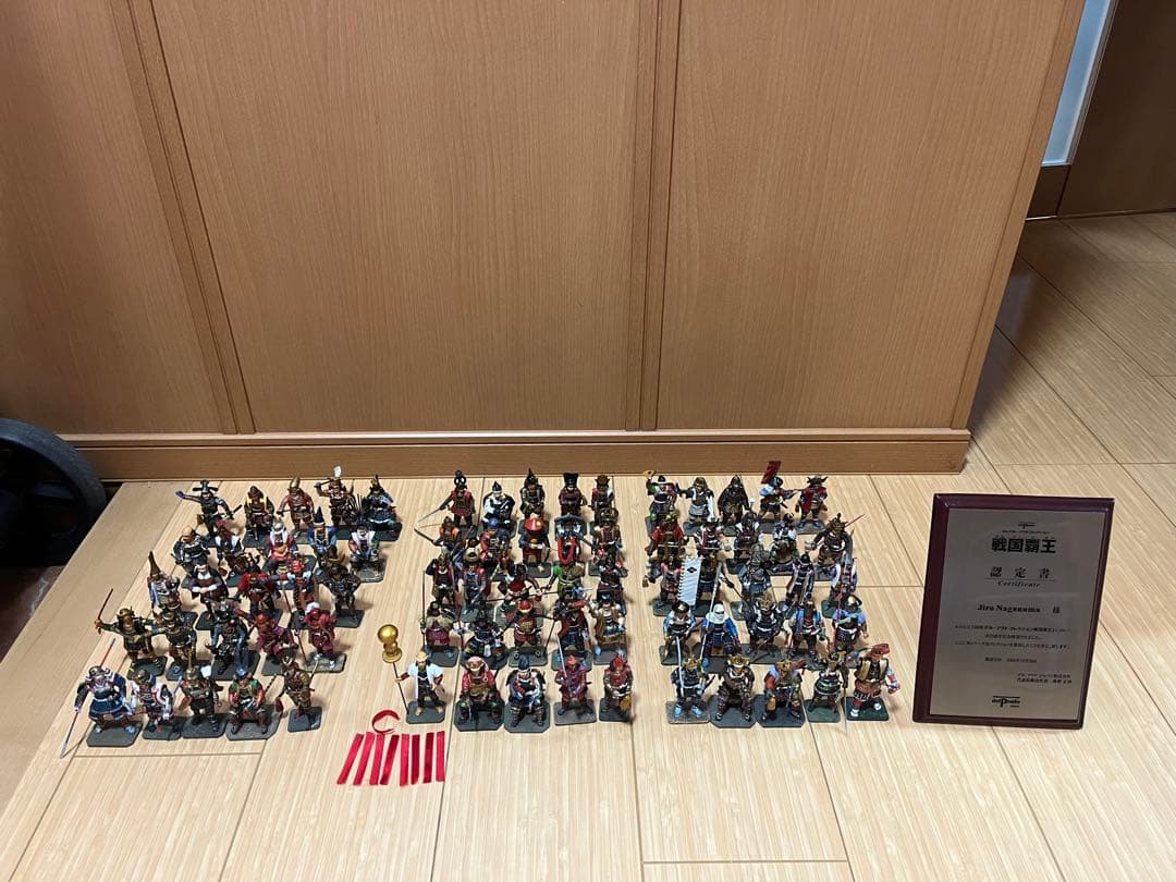 戦国覇王 デルプラド 戦国武将　フィギュアセット 75体　認定書付き Yahoo!オークション - Del Prado デル・プラド 戦国覇王 戦国武将 フ