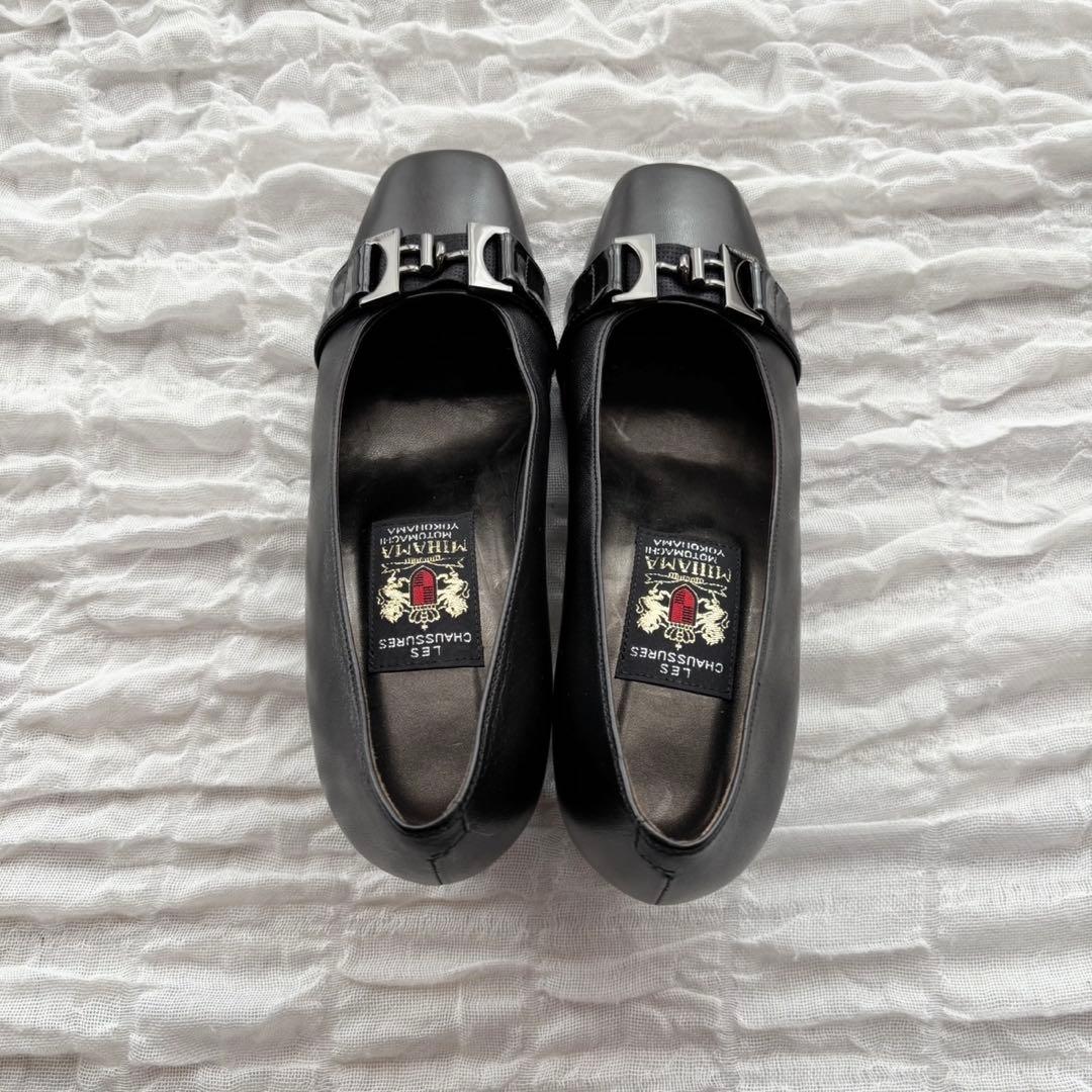 新品未使用】 MIHAMA(ミハマ) パンプス スクエア バックル フォーマル