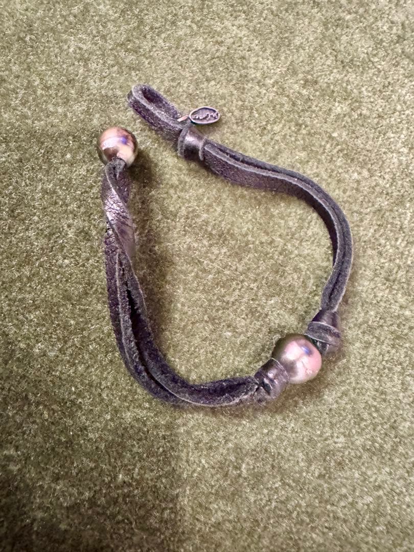 値下げ交渉可】 M.Cohen(エムコーエン)、ブラック パール ブレスレット