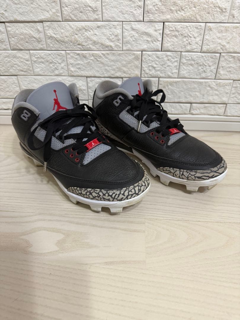 Jordan3 ブラックセメント　スパイク　シューズケース付き
