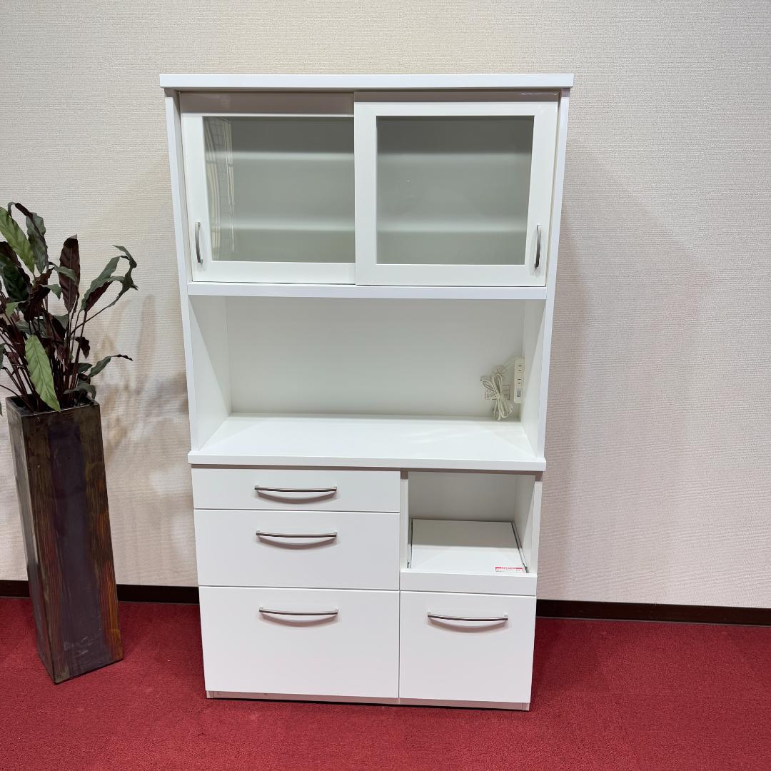東京23区送料無料　超美品ニトリキッチンボード　幅100㎝　キッチン収納　食器棚