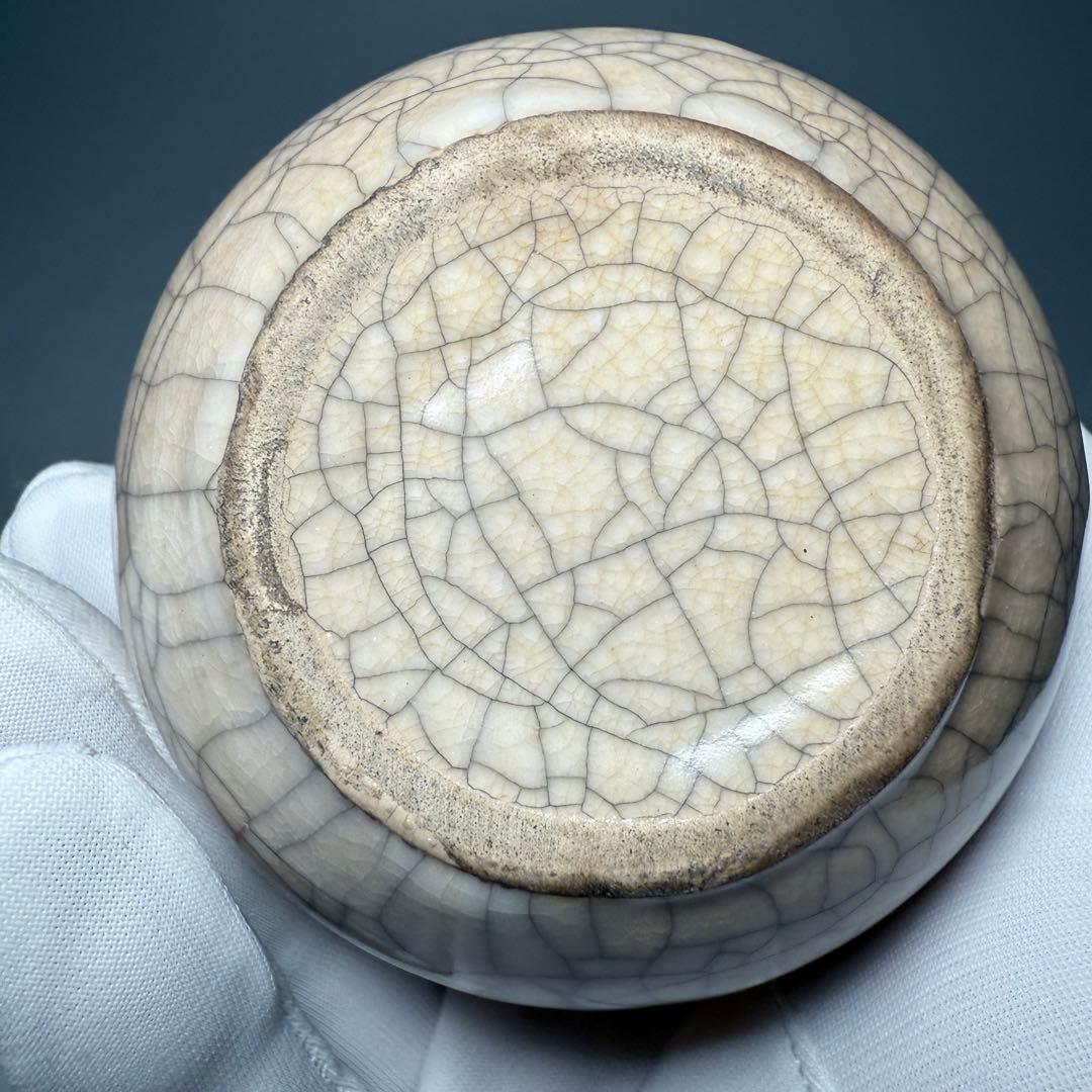 中国美術　宋代　哥窯　唐物　中国古玩　古美術　美しい貫入　11.6cm