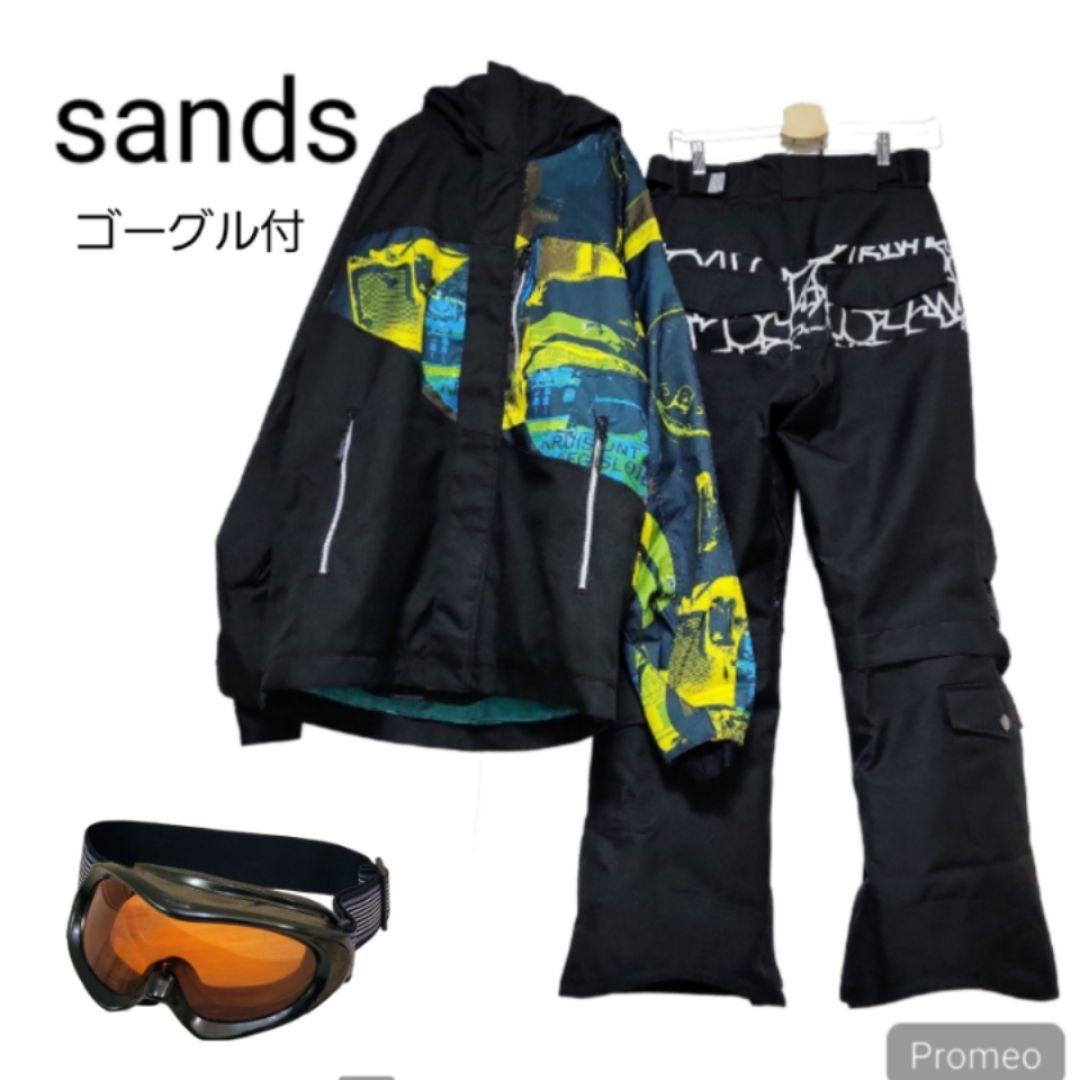 美品✨ サンズ スノーボードウェア 上下セット L Mサイズ ゴーグル付き ネームレスエイジ（namelessage） スノーボードウェア 上下セット