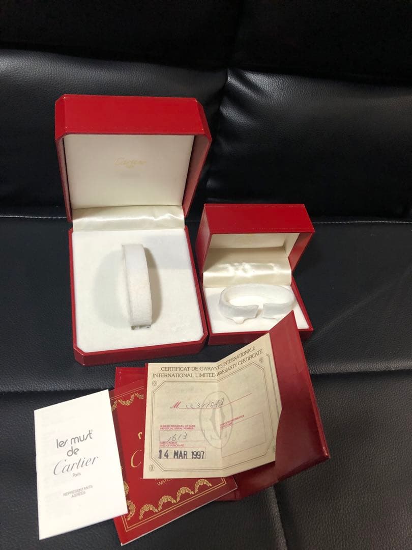カルティエ　時計ケース　証明書