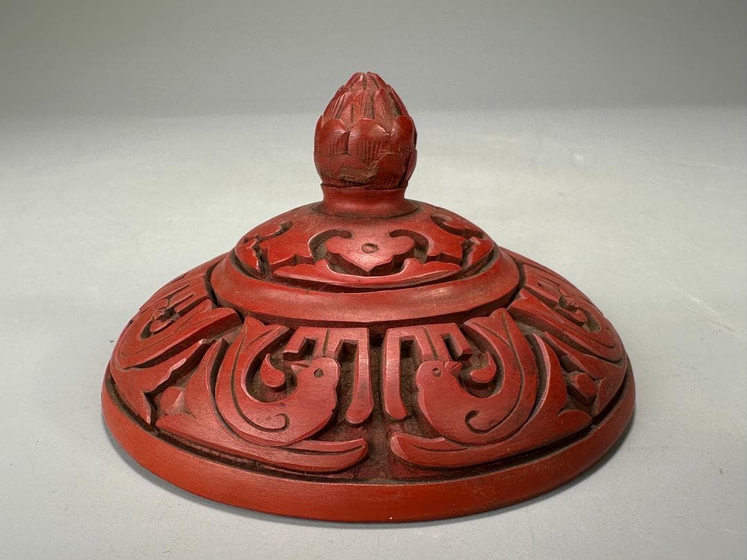 中国漆器 堆朱香炉 - メルカリ