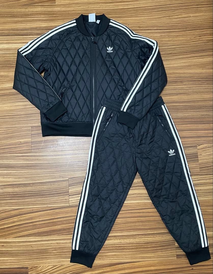 アディダス キルティング ジャージ ブルゾン セットアップ