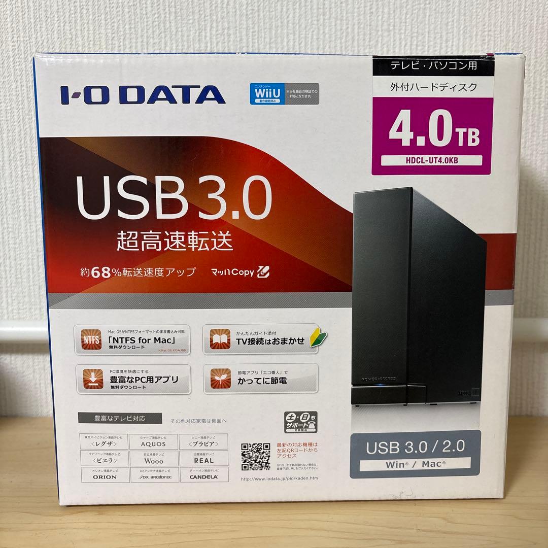 アイオーデータ　4TB 外付けHDD HDCL-UT4.0KB Amazon.co.jp: I-O Data テレビ録画＆パソコン両対応 外付け