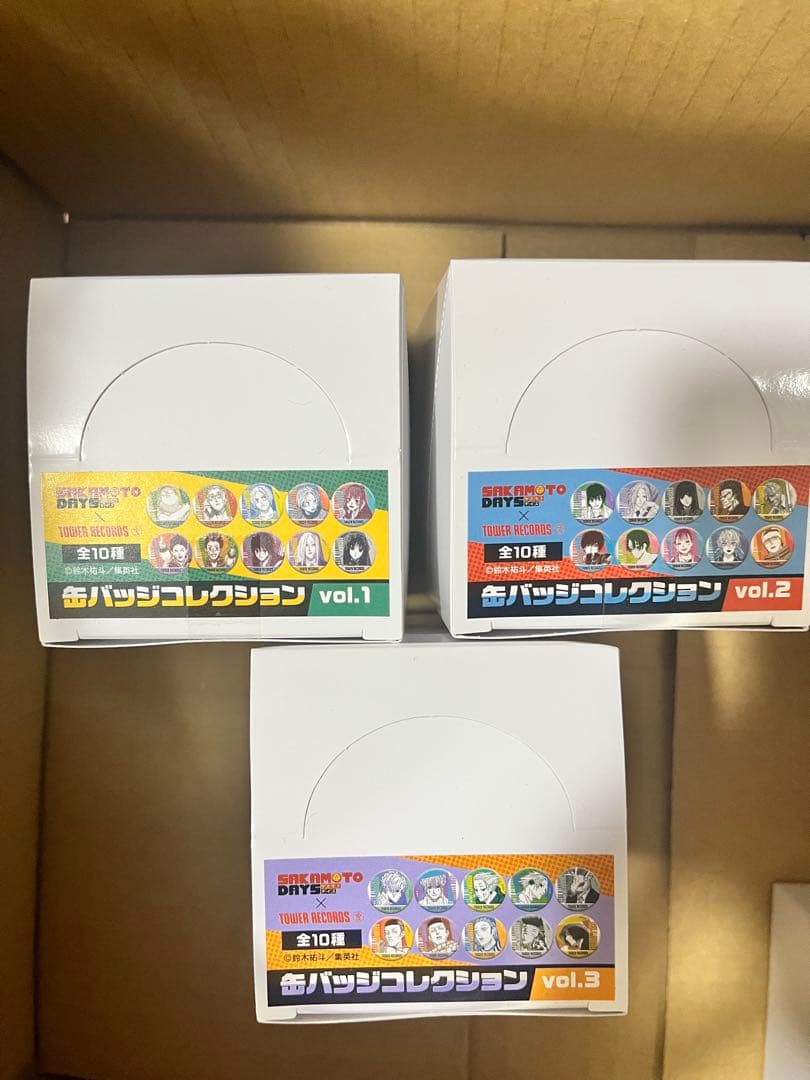 サカモトデイズ　タワレコ　缶バッジコレクション　vol.1.2.3