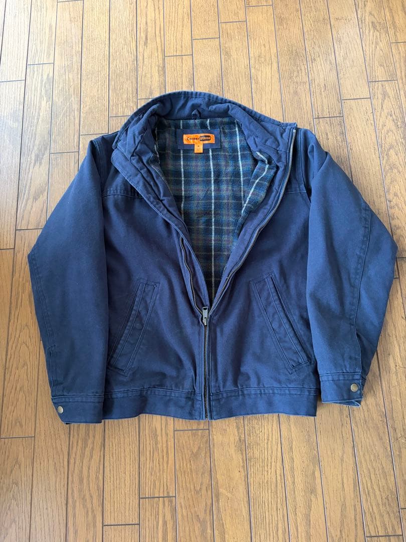 古着 ワークジャケット 90s 短丈 ネイビー 50s 50年代 ワークジャケット ショートレングス 短丈 │ヴィテージ古着