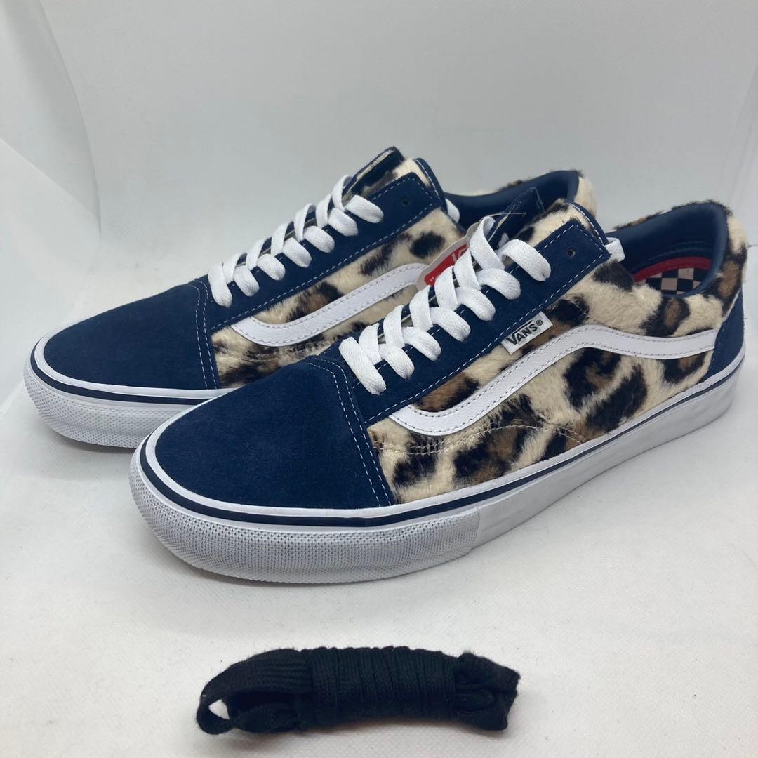 Supreme×Vans Leopard Old Skool Navy 28.5 - メルカリ