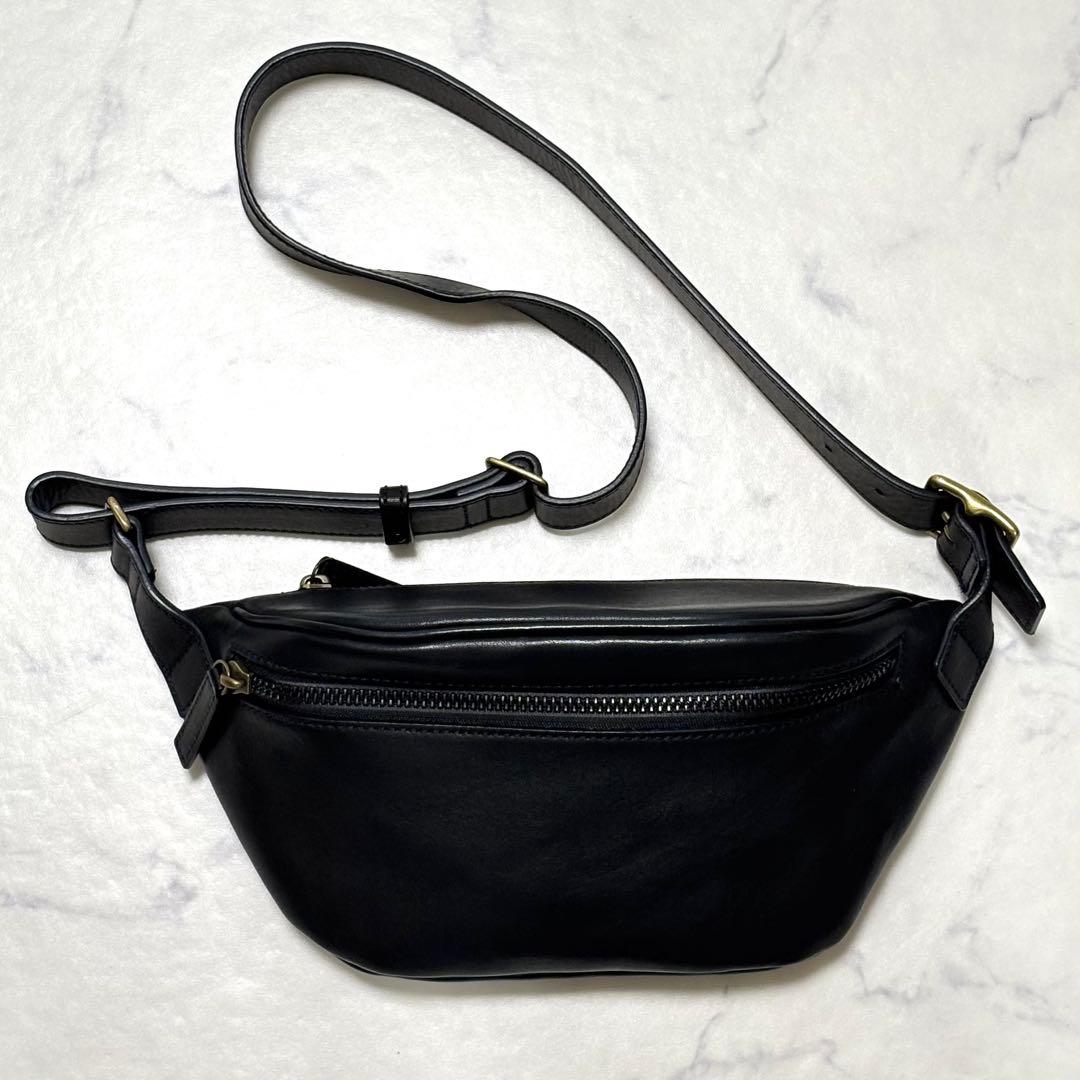 美品】 土屋鞄 リビート ウエストバッグ クロスボディ ボディバッグ